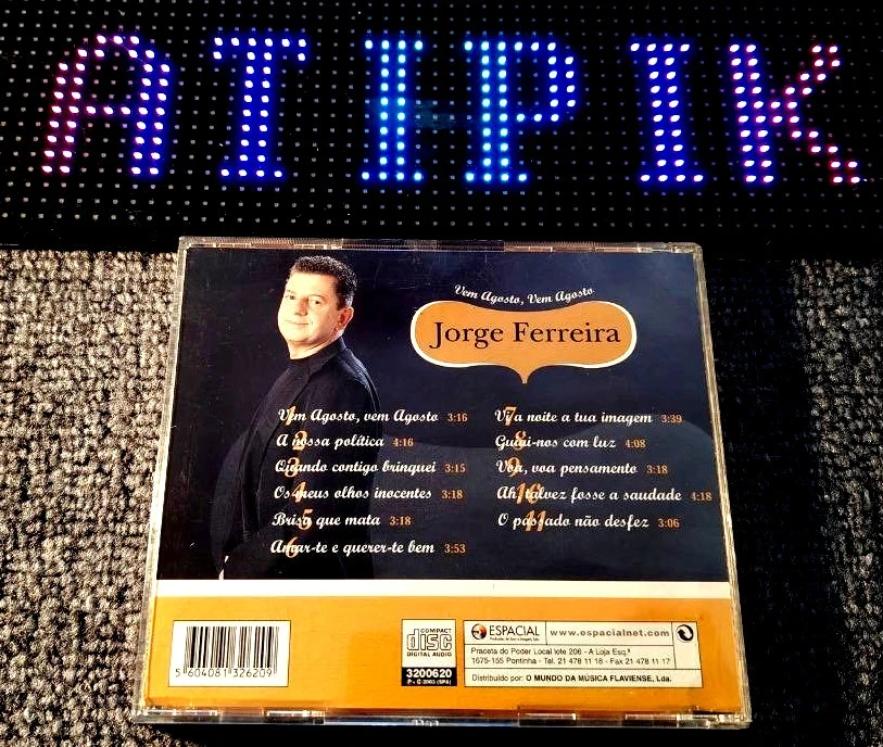 🔥 CD Zeldzaam Jorge Ferreira – Vem Agosto Vem Agosto – Pépite du Portugal 🥇 – photo 2